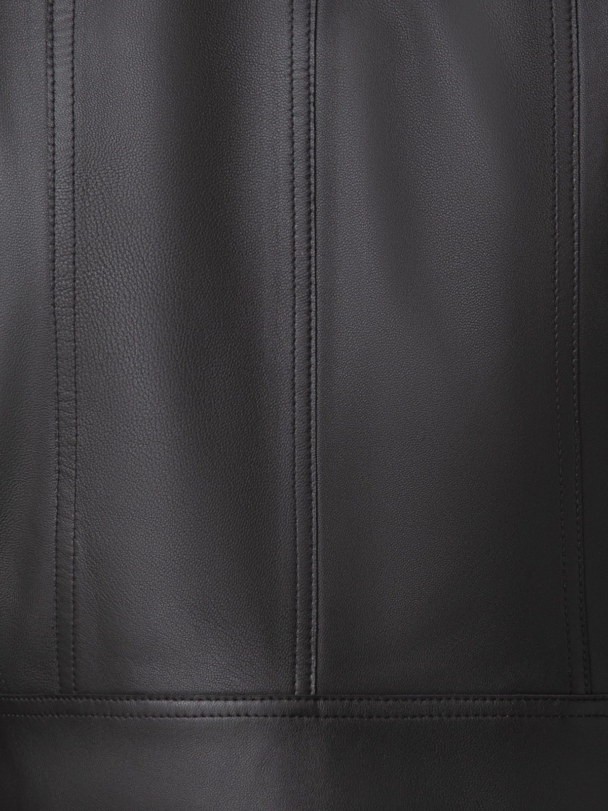 Designer Asymmetrical Leather Biker Jacket - black