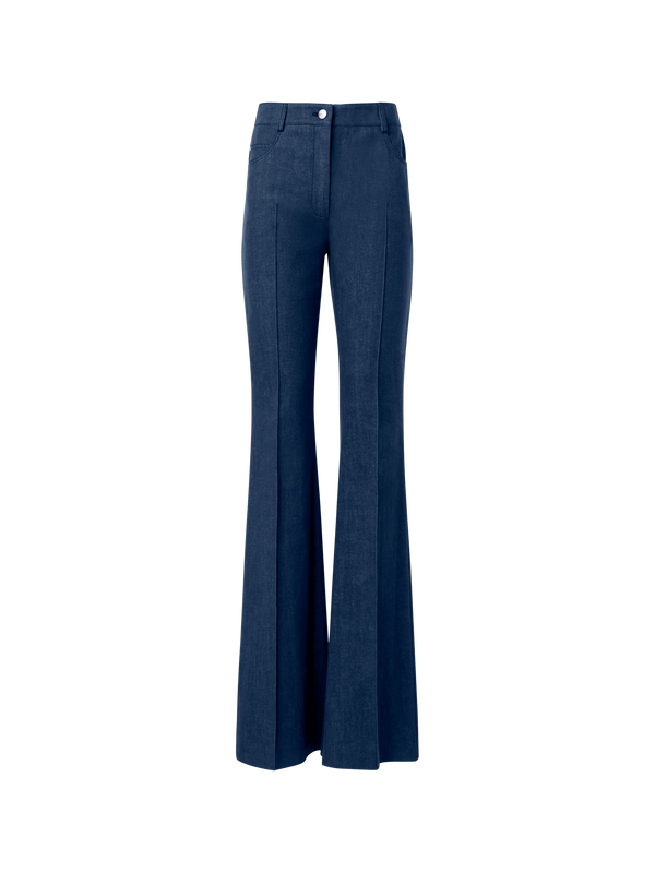 Bootcut Cotton Denim Stretch Pants navy / 12 Bootcut Cotton Denim Stretch Pants navy / 12