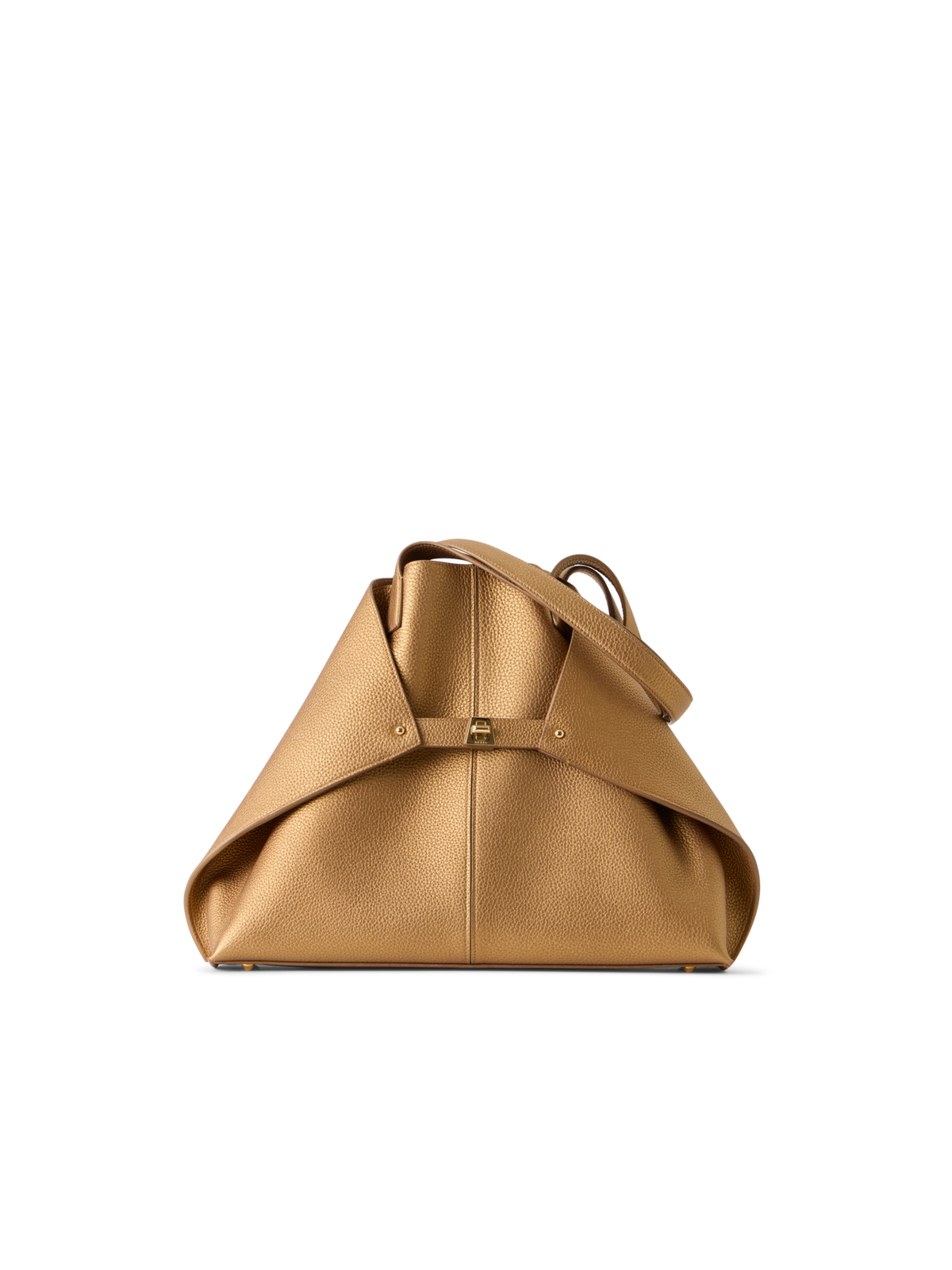 Designer Ai Medium Shoulder Tote - gold