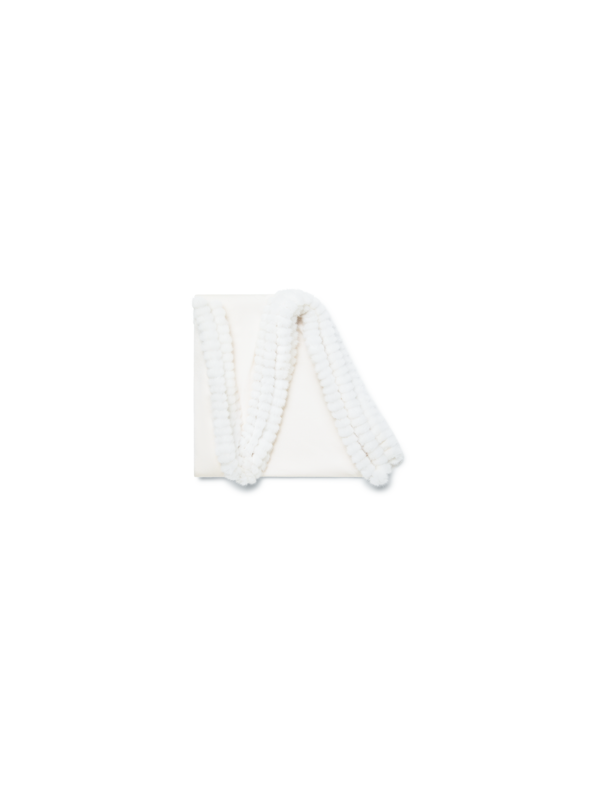 Designer Cashmere-Silk Scarf - ecru