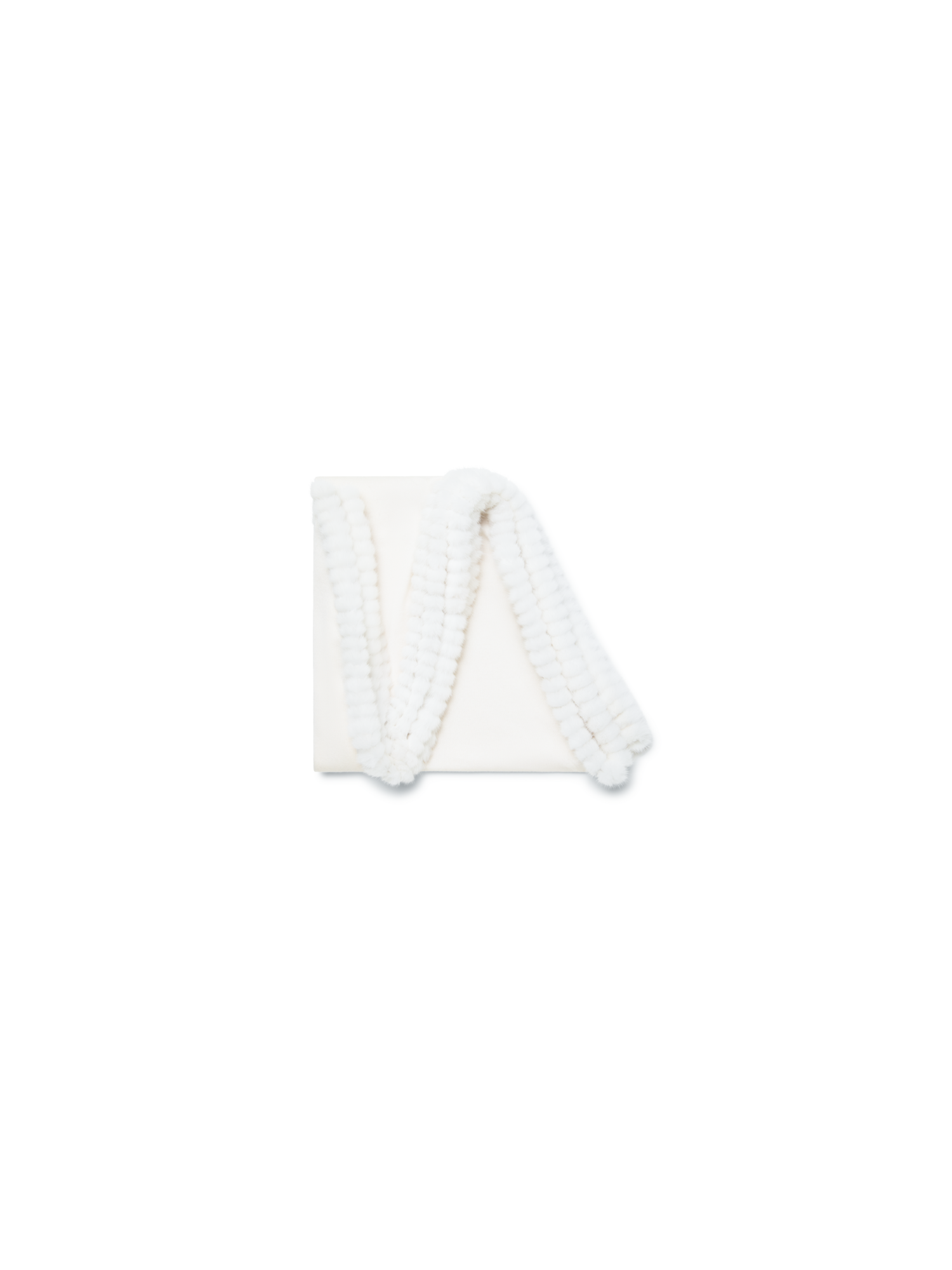 Designer Cashmere-Silk Scarf - ecru