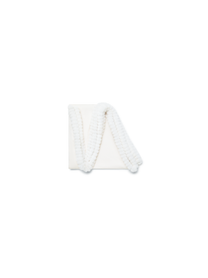 Designer Cashmere-Silk Scarf - ecru