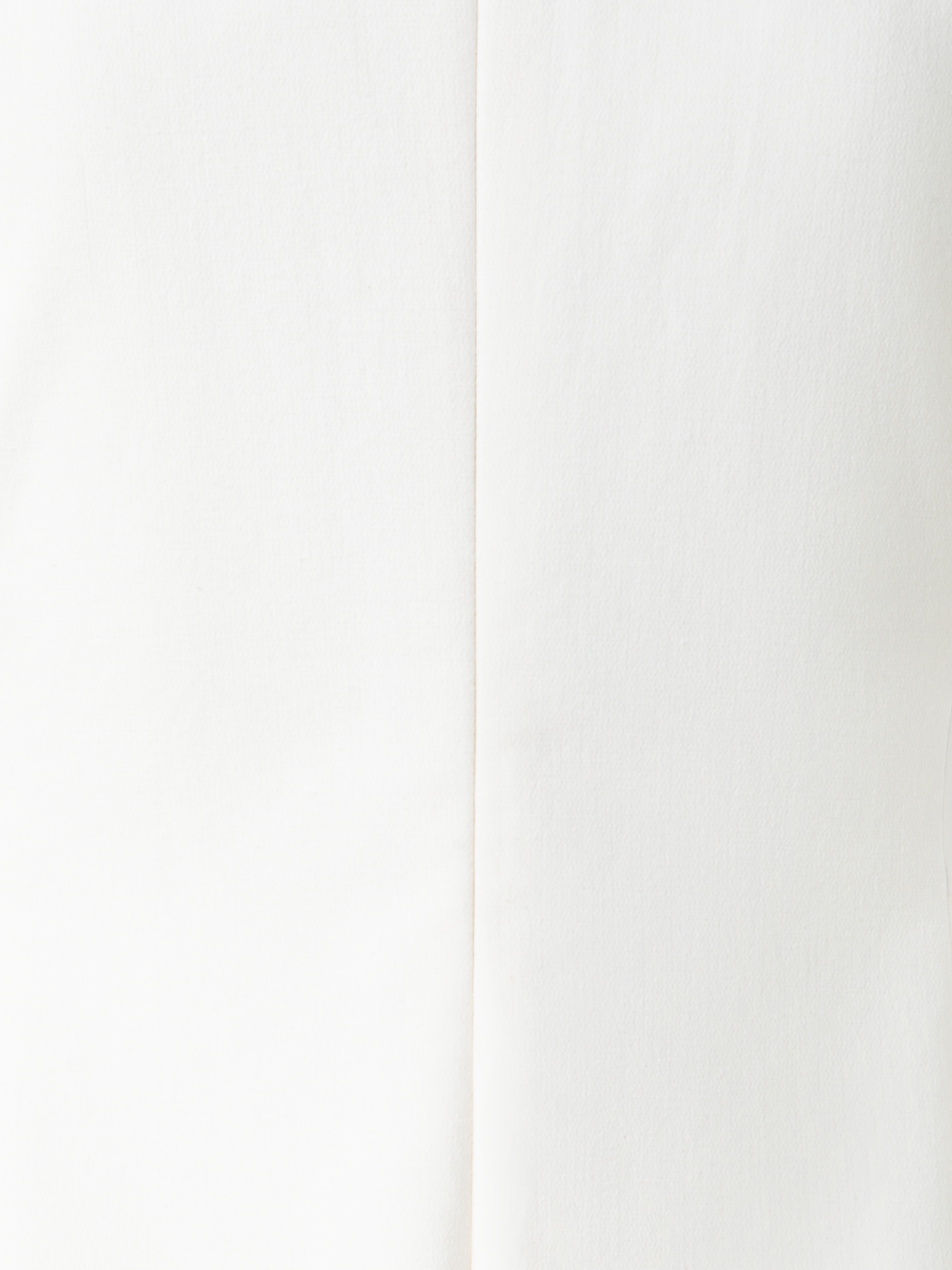 Designer V-Neck Sheath Dress in Cotton Silk Double-Face - neutral - ecru - white