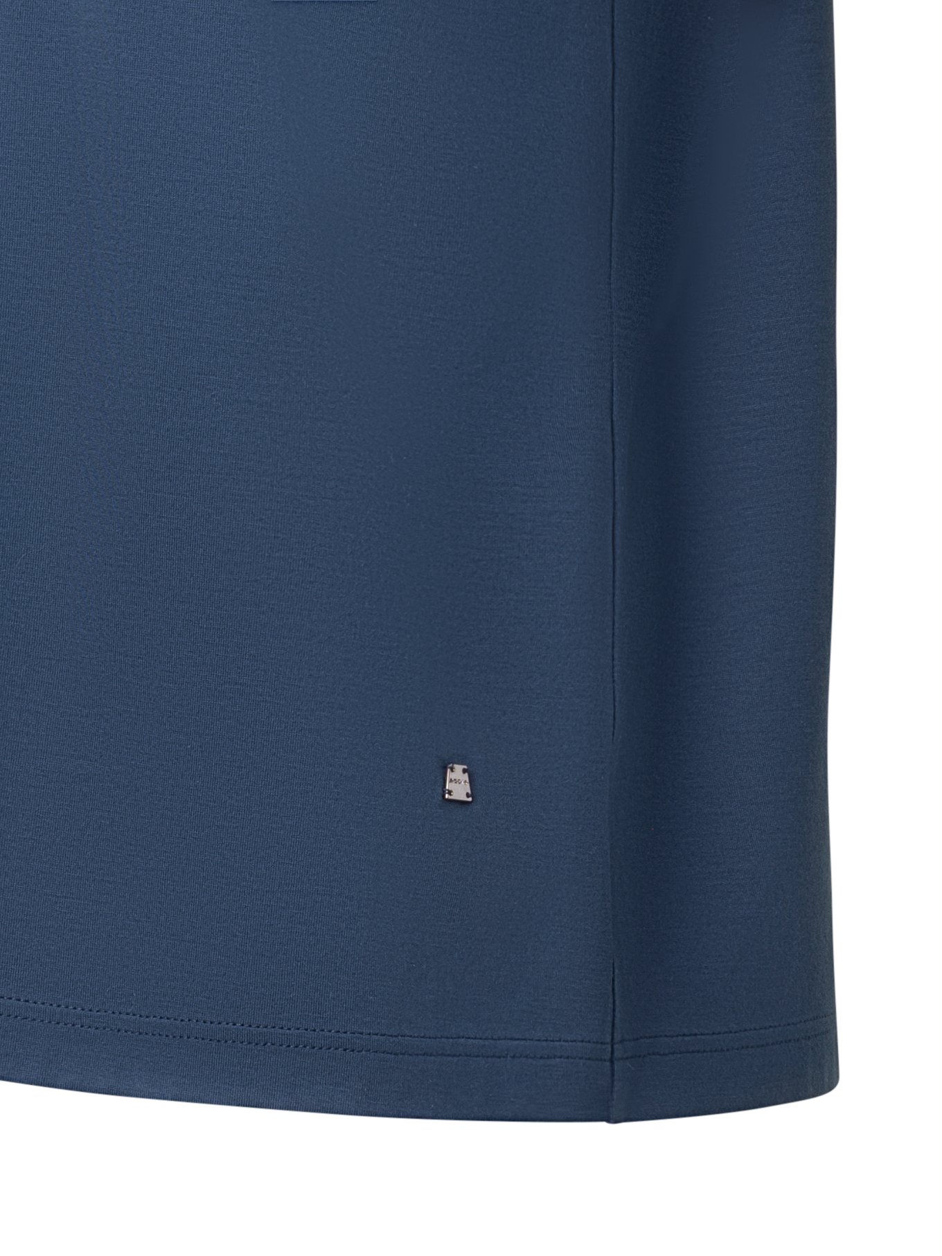 Designer Cotton Jersey T-Shirt - navy - blue