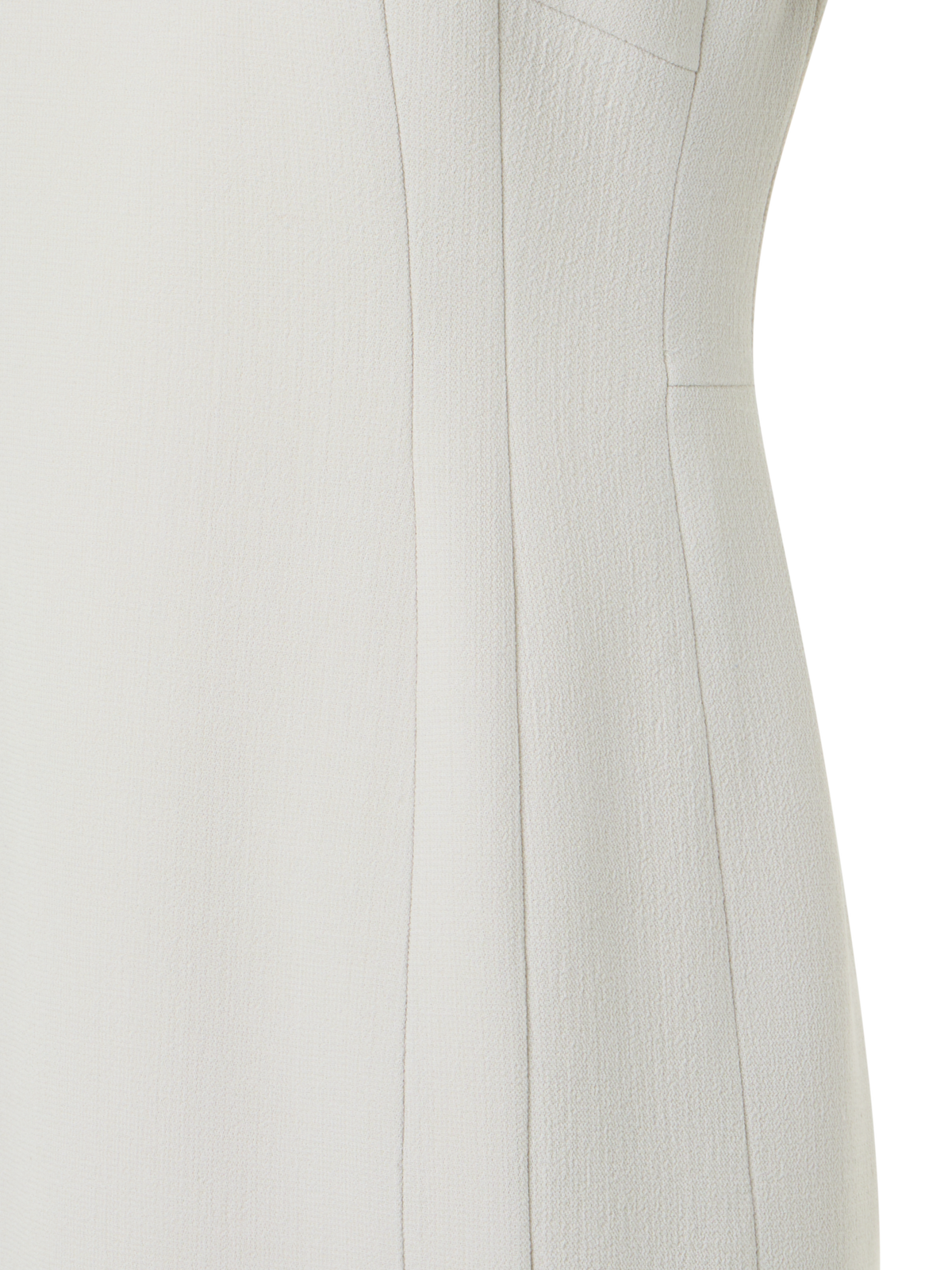 Designer Wool Crêpe Double-Face Sheath Dress - ecru