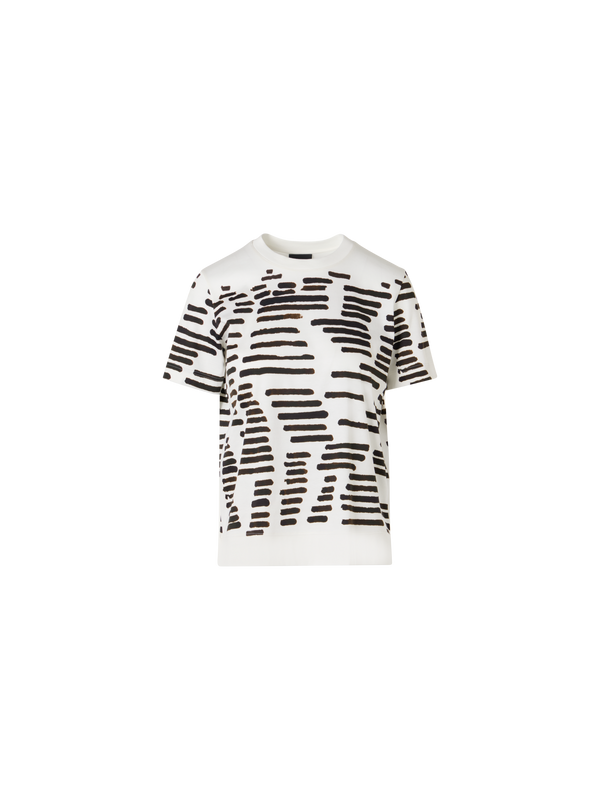 Designer Short-Sleeve Dance Movement T-Shirt - white