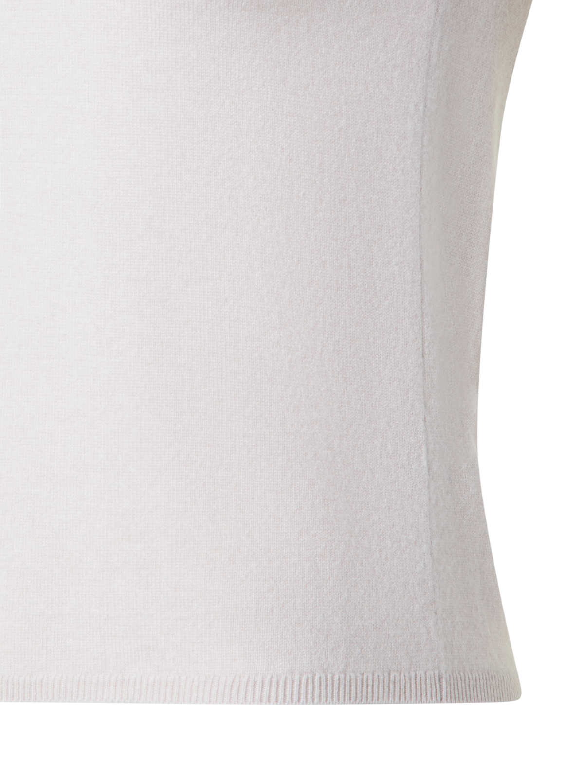 Designer Short Sleeve Pure Cashmere Knit Sweater - neutral - grey - beige