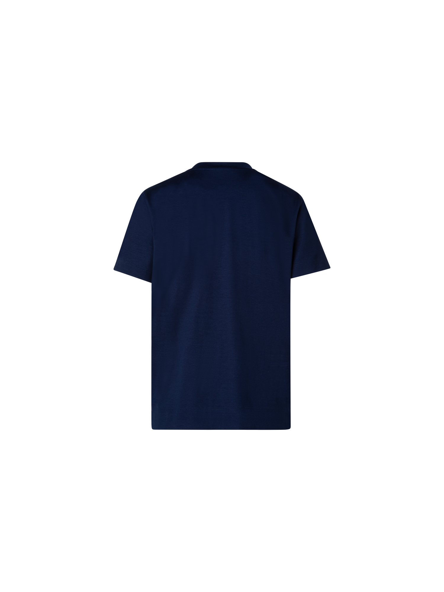Designer Cotton Jersey T-Shirt - navy - blue