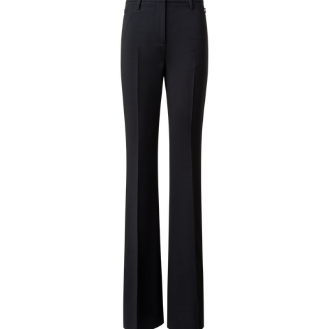 Bootcut Wool Double-Face Pants