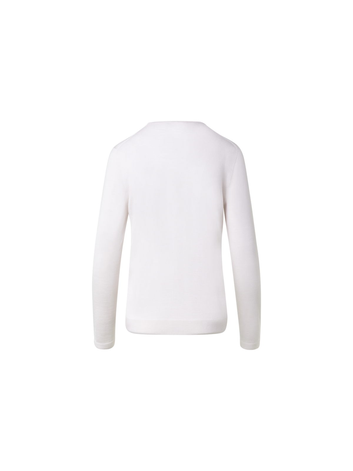 Designer Seamless Cashmere Silk Knit Sweater - ecru - beige - white
