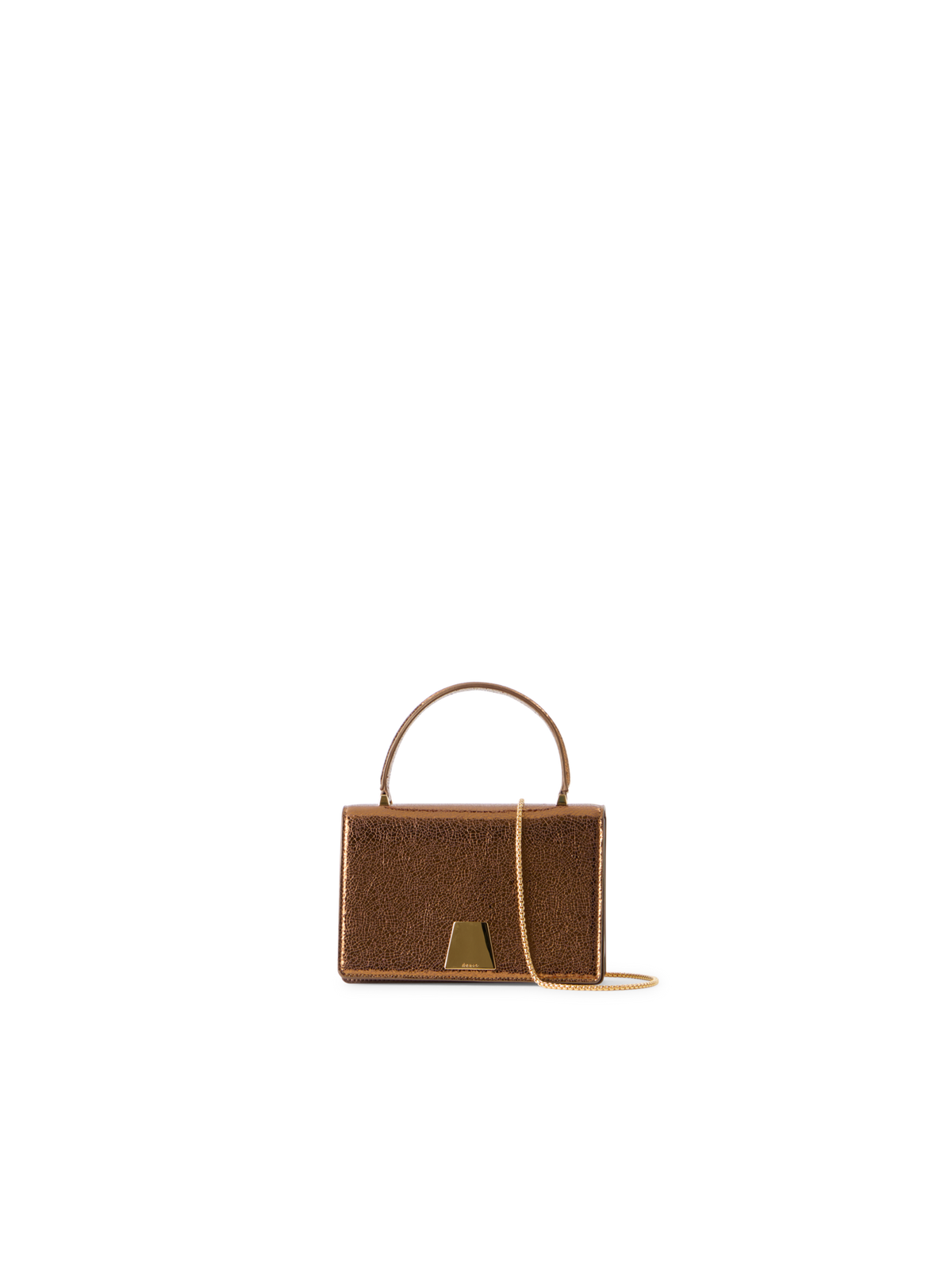 Designer Alice Mini Top Handle Bag - gold