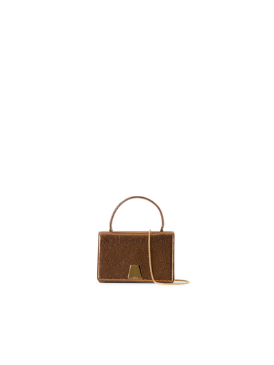 Designer Alice Mini Top Handle Bag - gold
