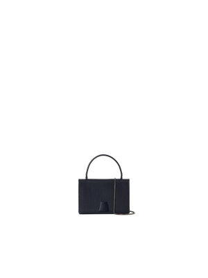 Designer Alice Mini Top Handle Bag - navy - blue