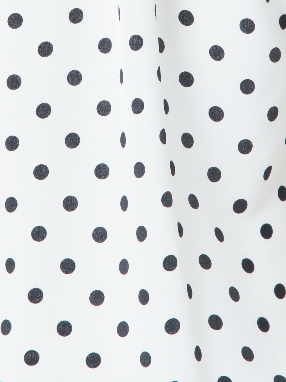 Designer Silk Boho Blouse with Polka Dots - neutral - multicolor - ecru - white