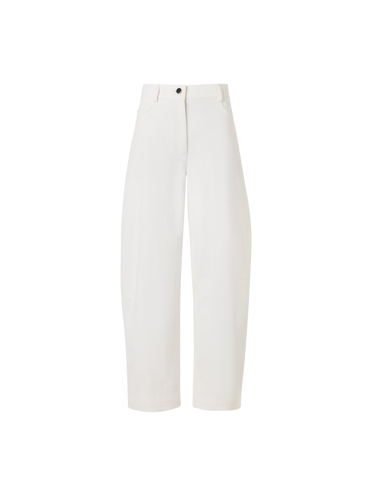Designer Farrow Pants in Cotton-Stretch Denim - white