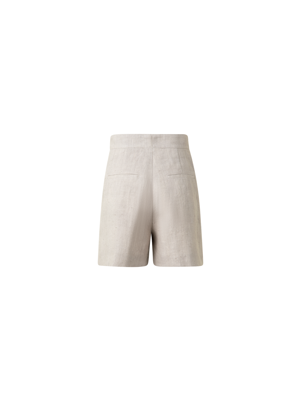 Designer Washed Raw Linen Shorts - neutral - pastel - beige