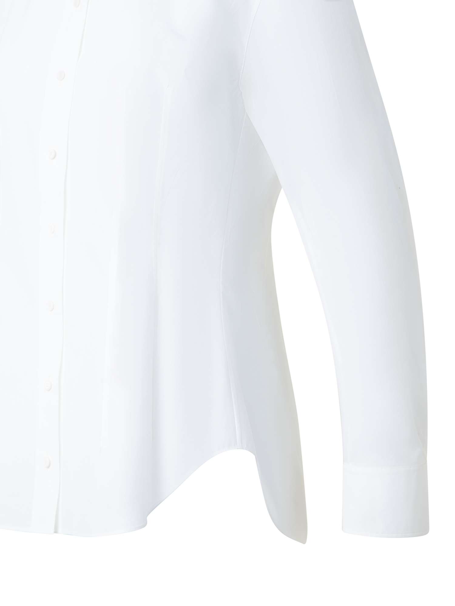 Designer Fitted Cotton Blouse - ecru - white