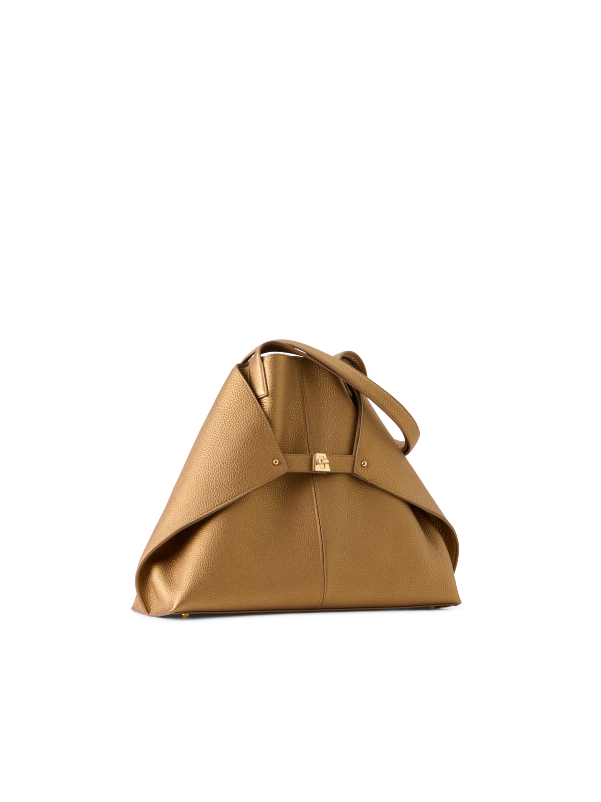 Designer Ai Medium Shoulder Tote - gold