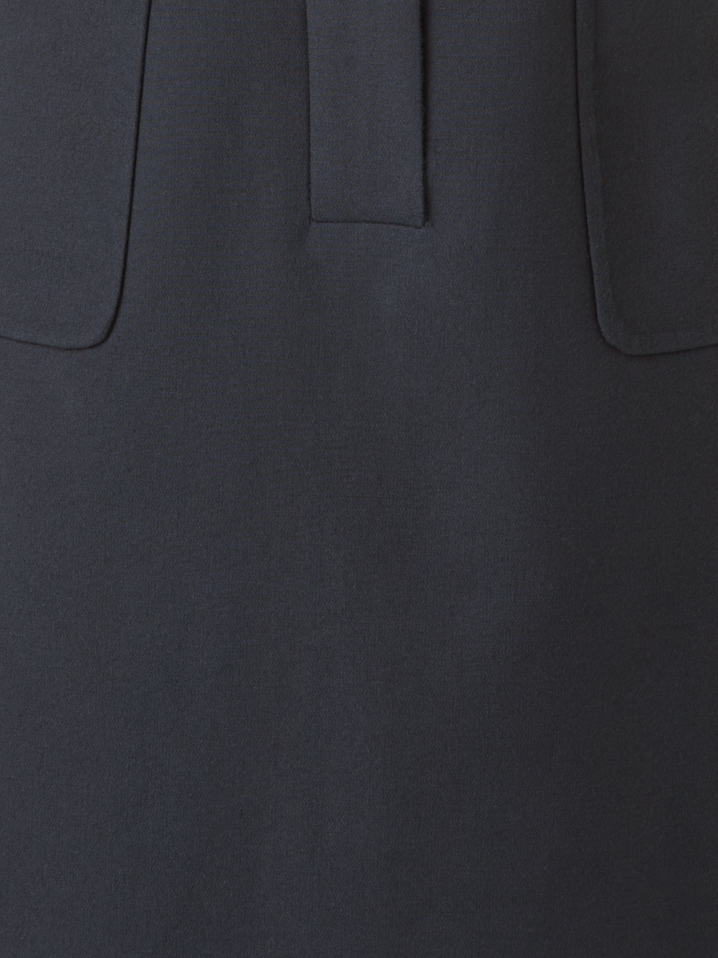 Designer Fitted Polo Dress in Cotton Silk Double-Face - black - neutral