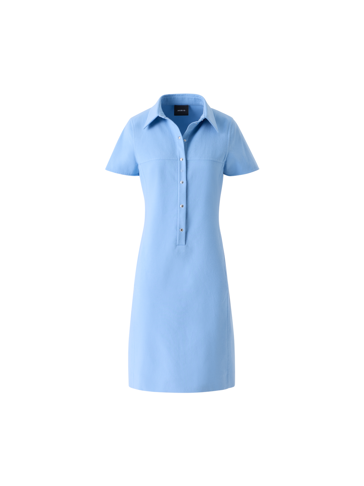 Polo Dress in Cotton Silk Double-Face