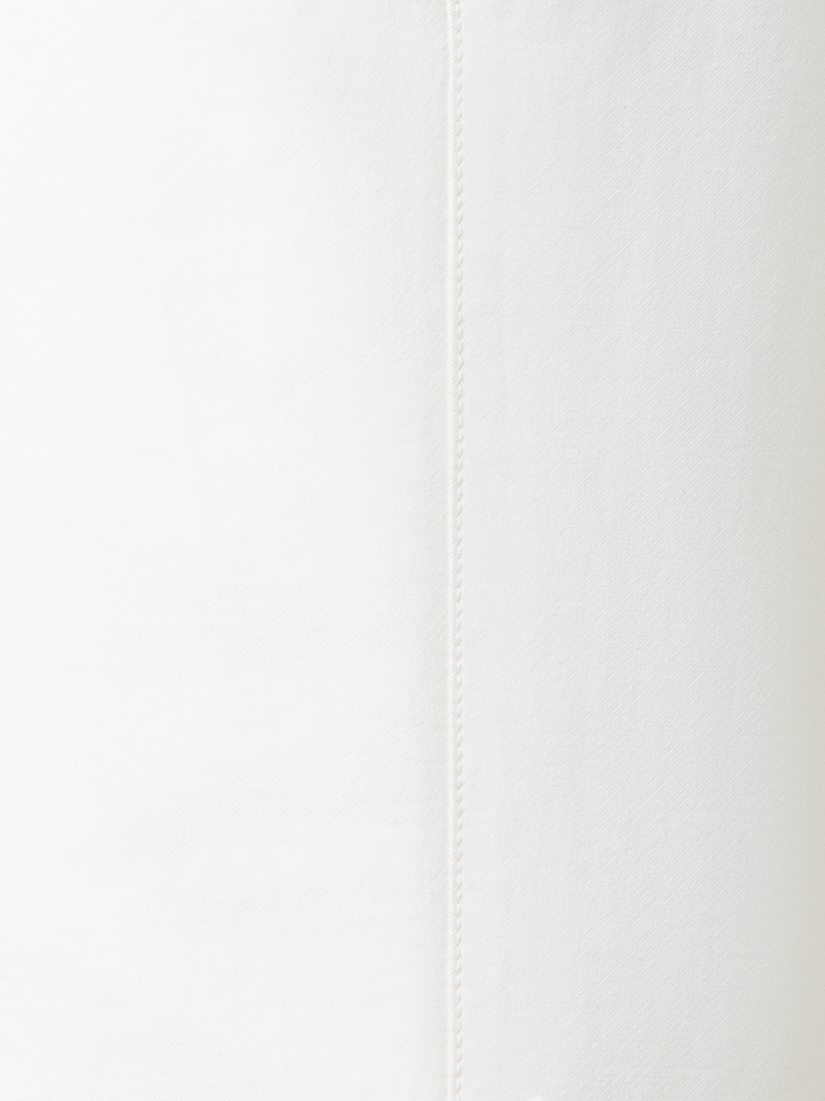 Designer Tapered Cotton Silk Double-Face Pants - neutral - ecru - white