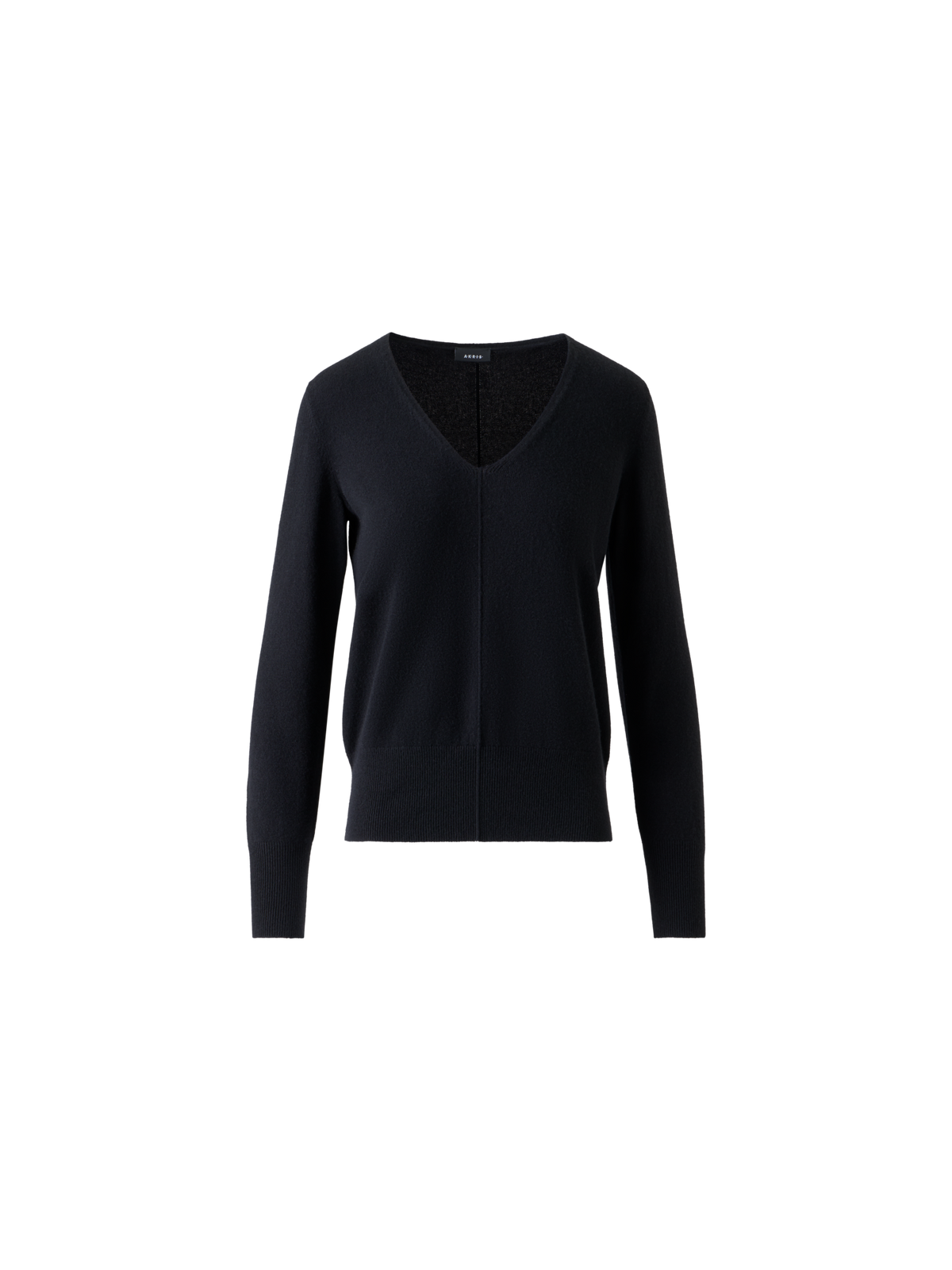 Designer 100% Cashmere V-Neck Knit Sweater - black - neutral - navy - blue - beige