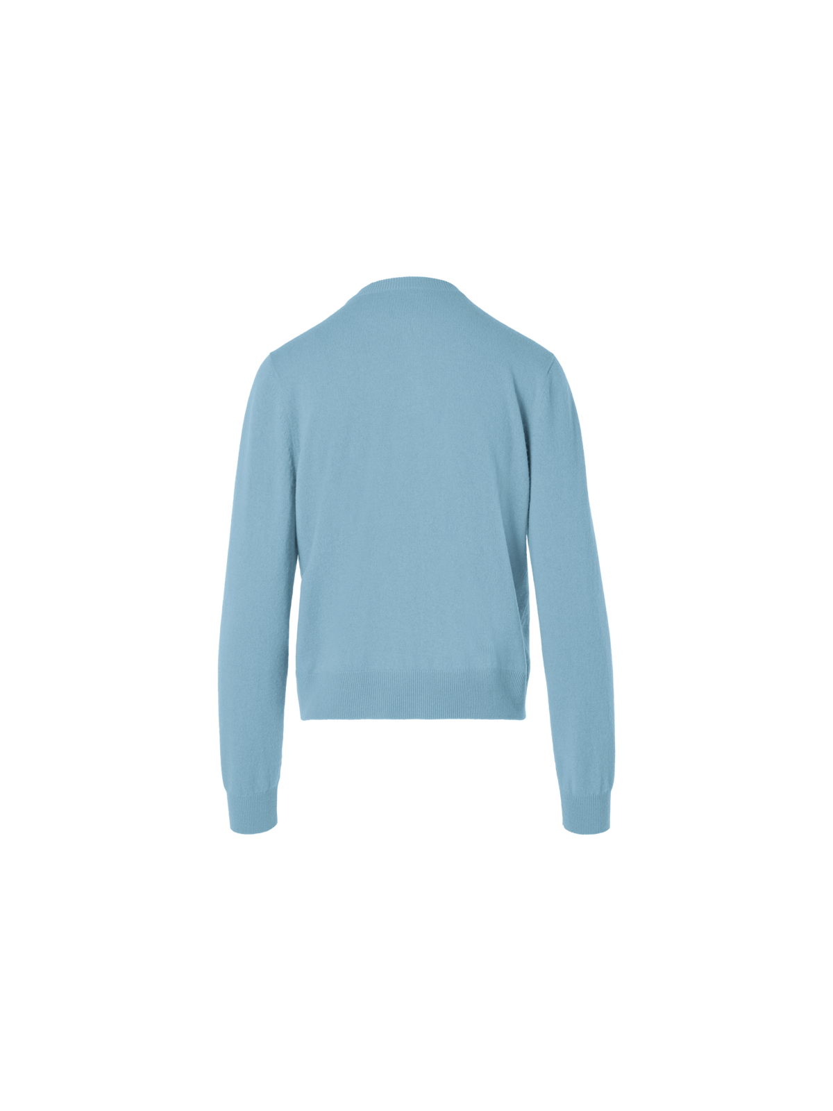 Designer Relaxed Wool Cashmere Knit Cardigan - blue