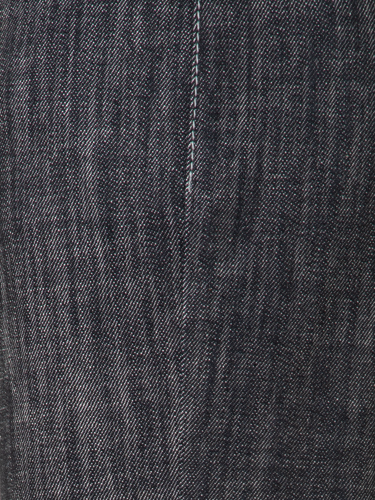 Designer Flared Cotton Denim Pants - black - navy - blue