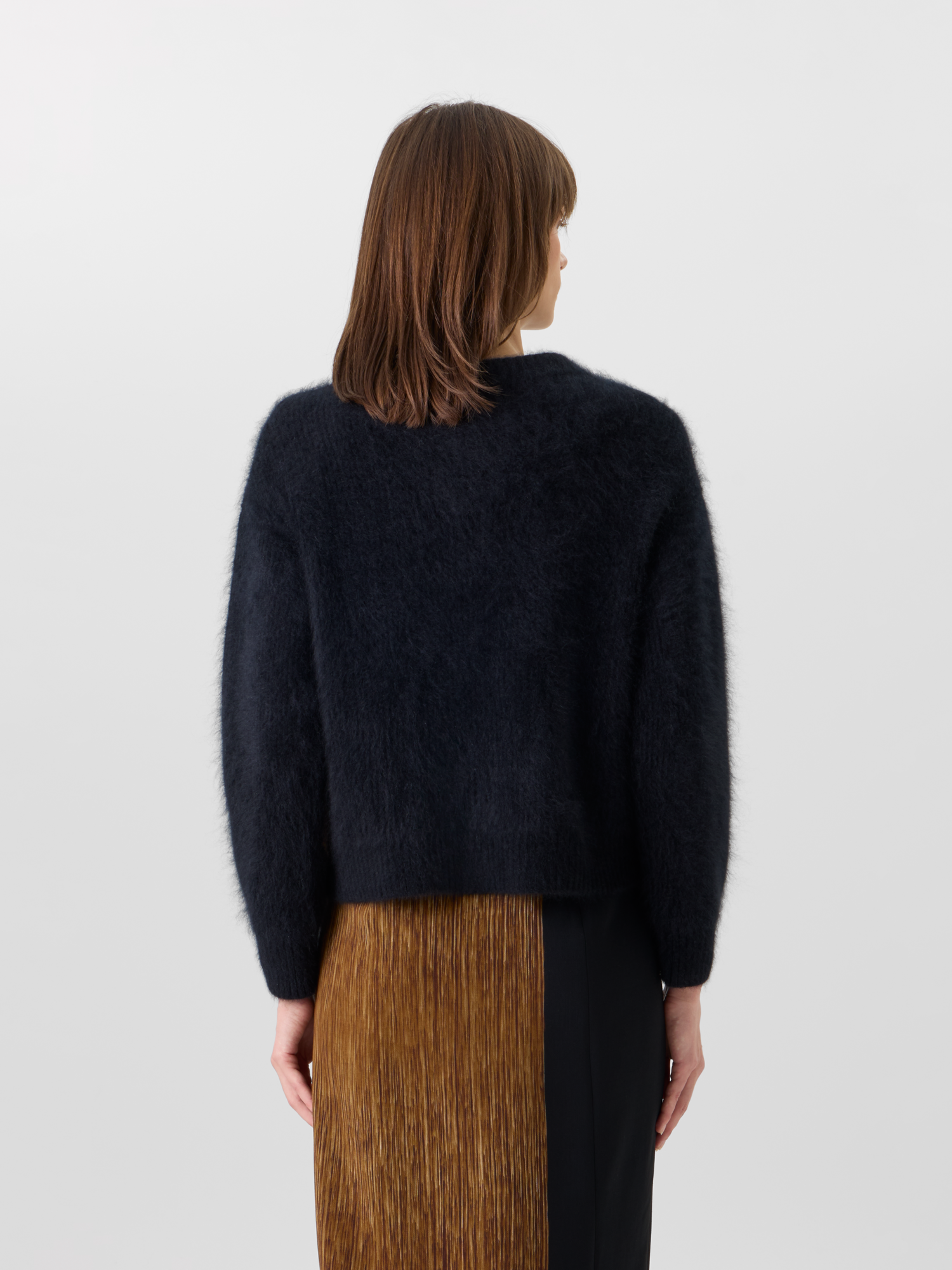 Designer Cloud Cashmere Sweater in Oro Lienzo Jacquard - black - brown - multicolor 