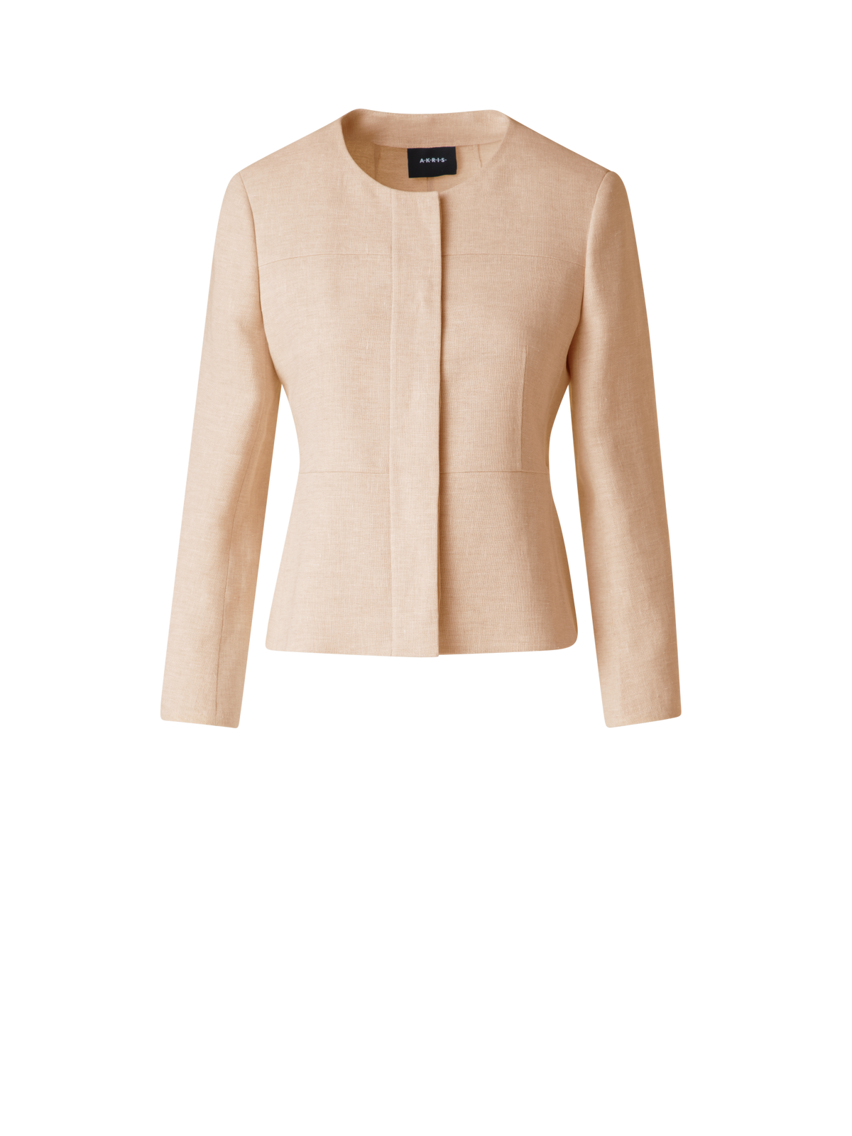 Designer Fitted Jacket in Linen Double-Face - pastel - pink