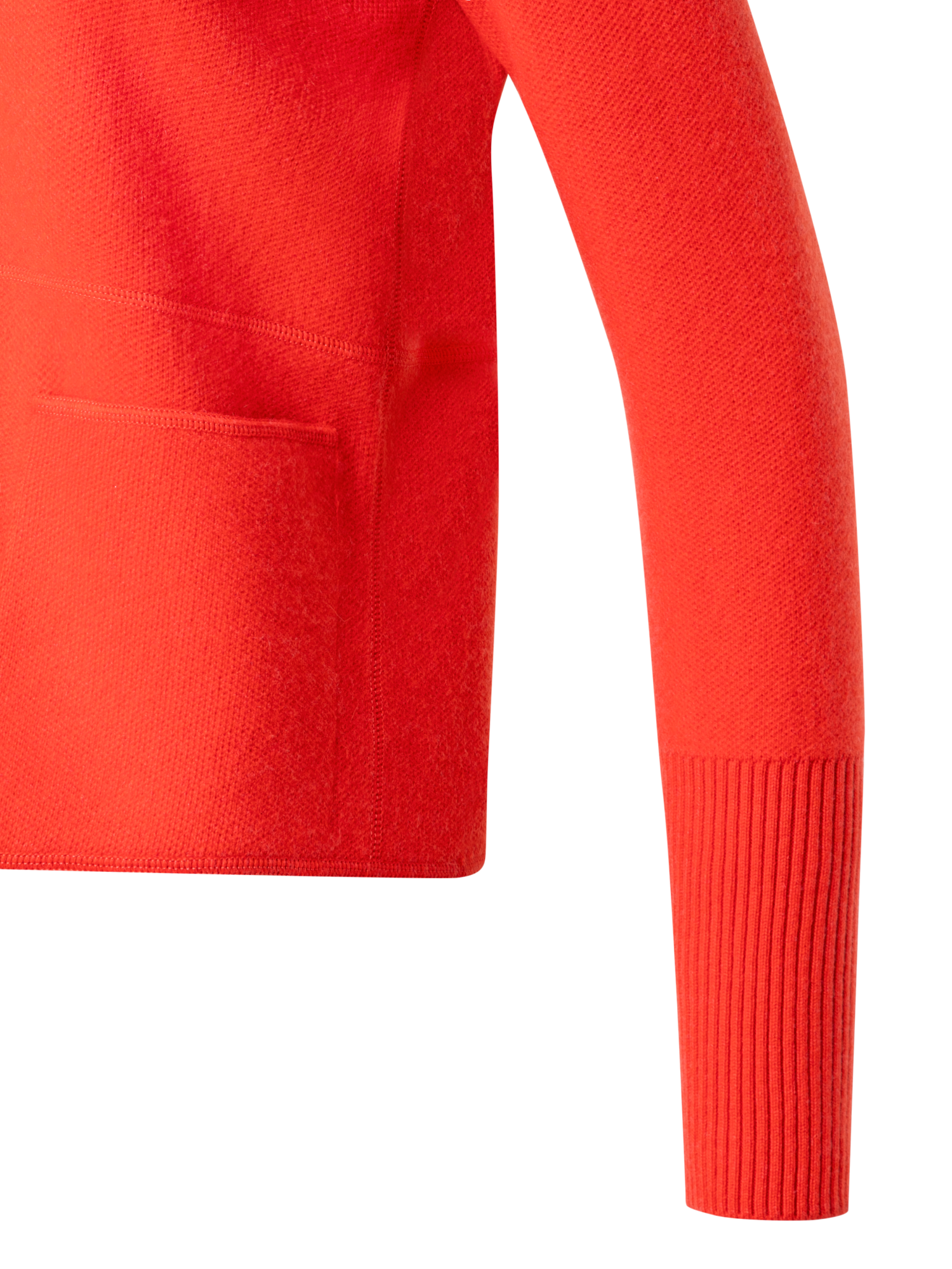 Designer 100% Cashmere Knit Cardigan - red