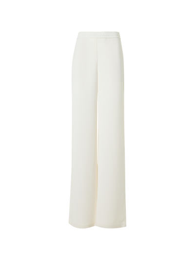 Designer Filibert Relaxed Pants with Elastic Waist - ecru