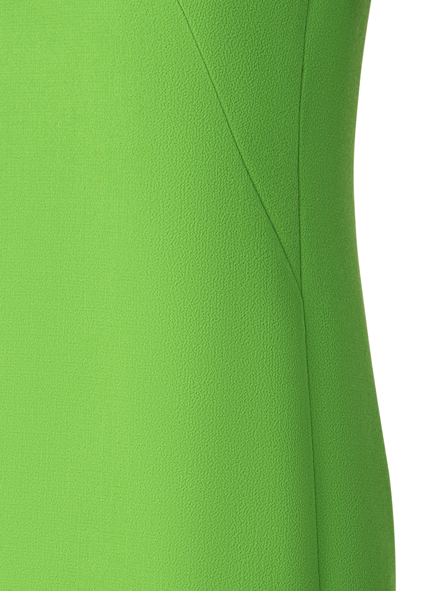 Designer Sheath Dress in Wool Double-Face - green