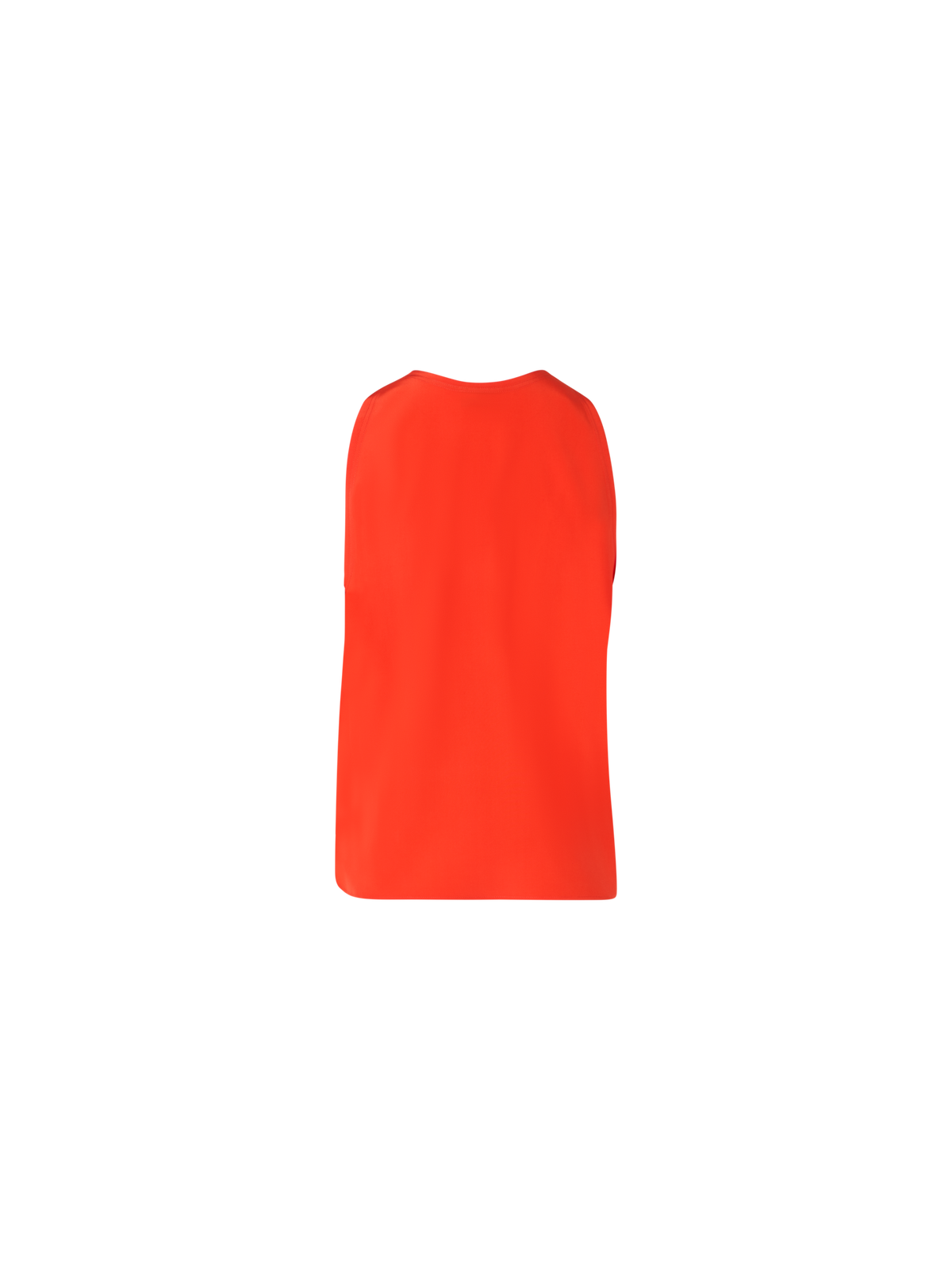 Designer Silk Georgette Tank Top - red