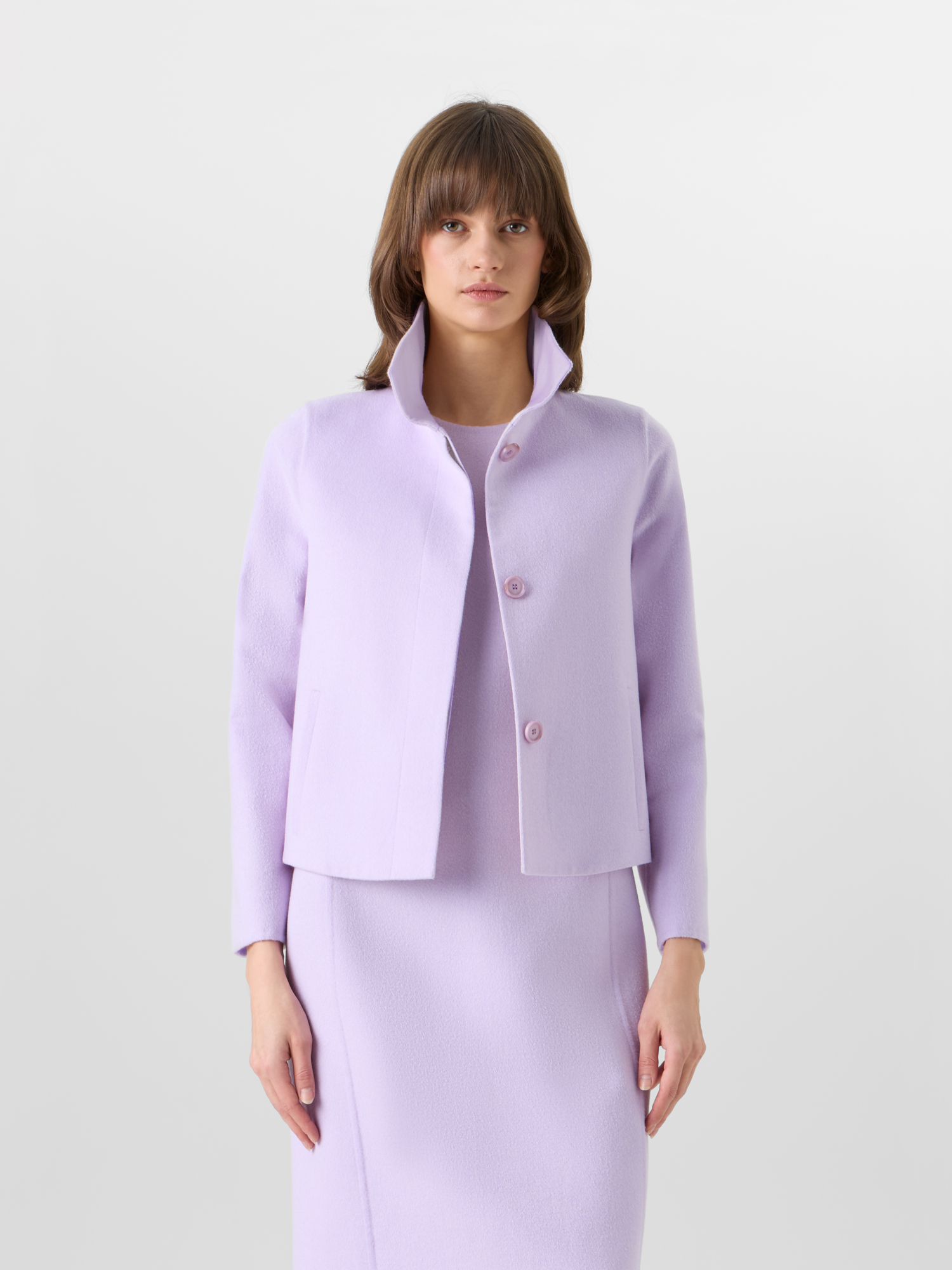 Designer Castro Jacket in Cashmere-Silk Double-Face - pastel 
