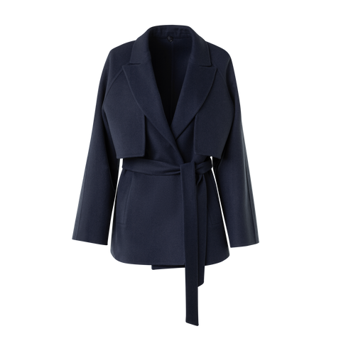 Short Duo Coat - Cashmere Vest and Bolero