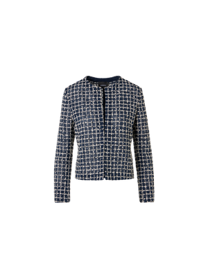 Designer Akio Short Jacket in Cotton Blend - multicolor