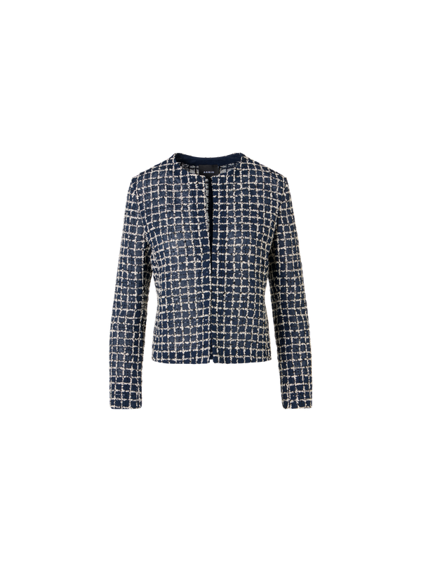 Designer Akio Short Jacket in Cotton Blend - multicolor