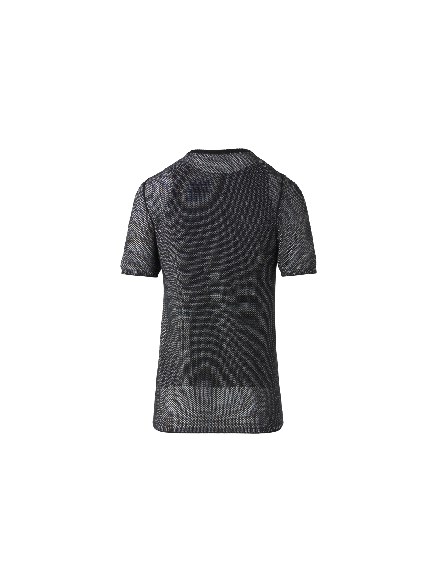 Designer Fitted Two Tone Grid Sweater in Silk - black