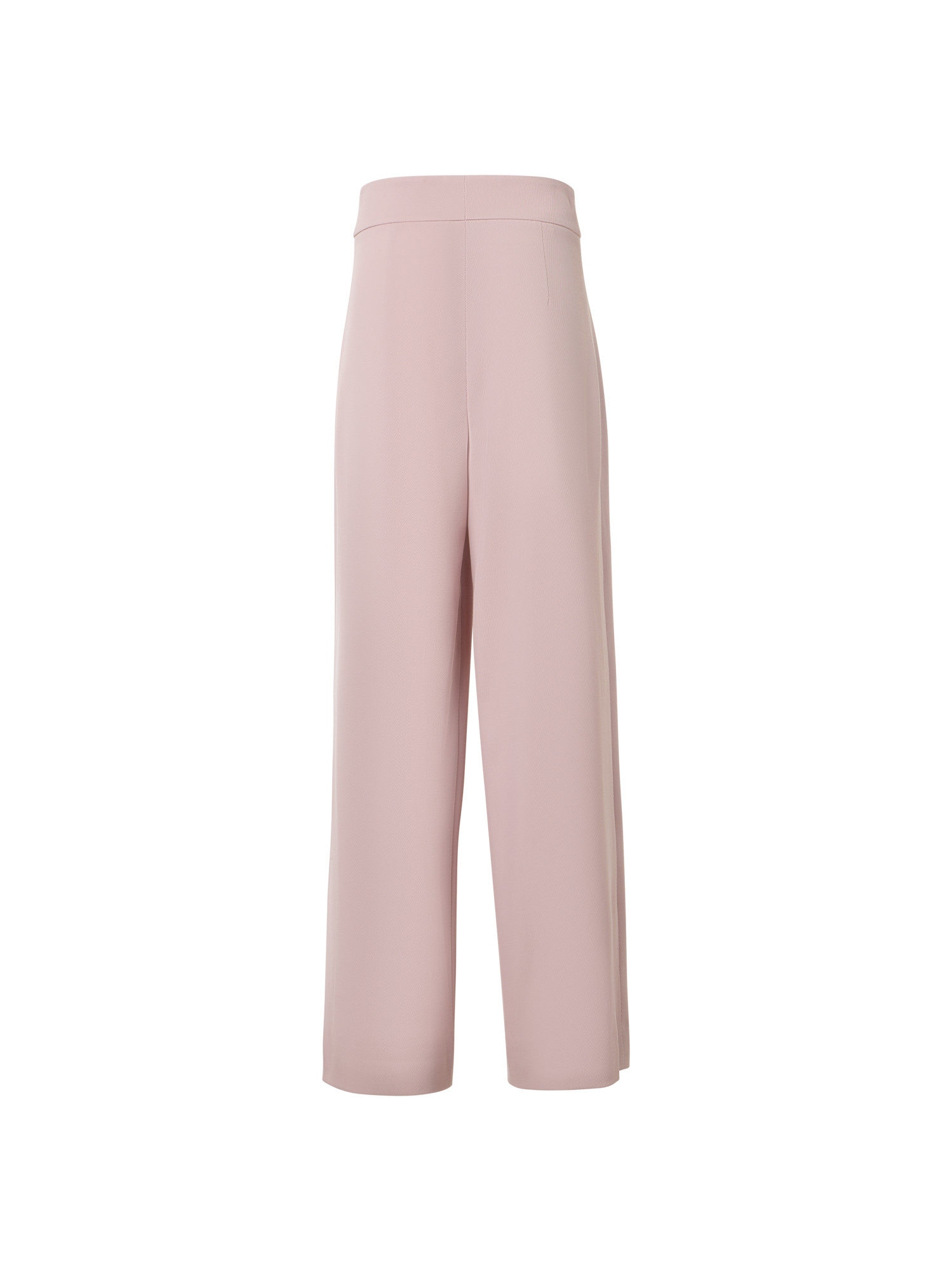 Designer High Waist Pleated Pants in Wool Tricotine