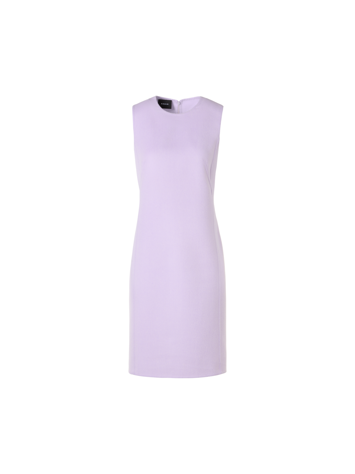 Designer Sleeveless Cashmere-Silk Double-Face Sheath Dress - pastel