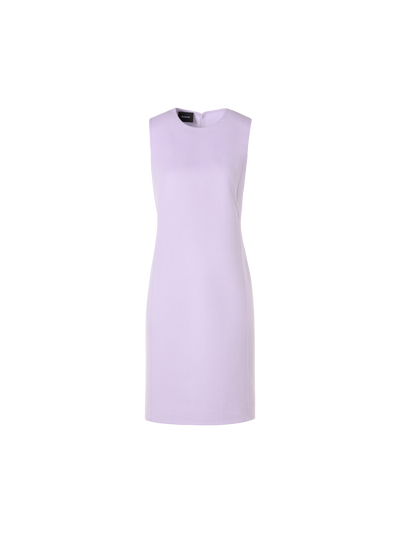 Designer Sleeveless Cashmere-Silk Double-Face Sheath Dress - pastel