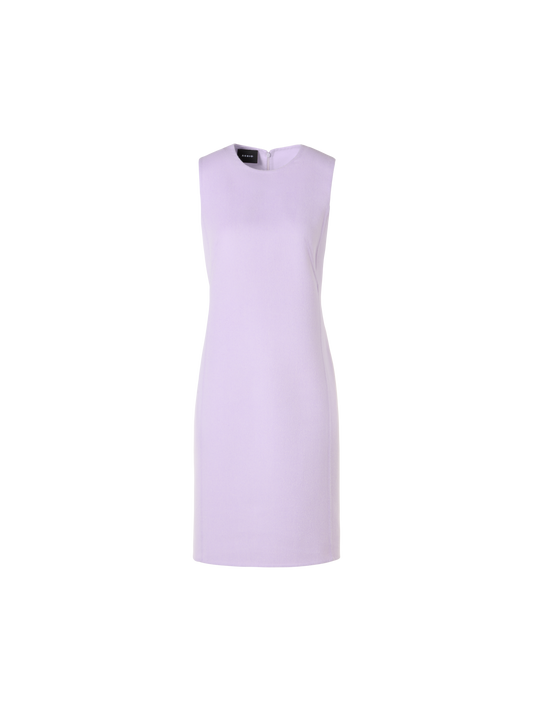Designer Sleeveless Cashmere-Silk Double-Face Sheath Dress - pastel