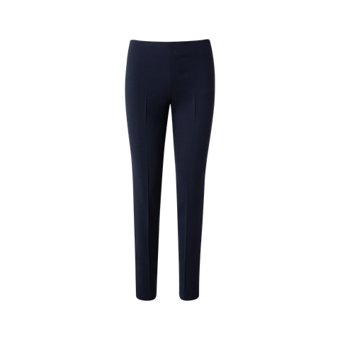 Slim Wool Double-Face Pants