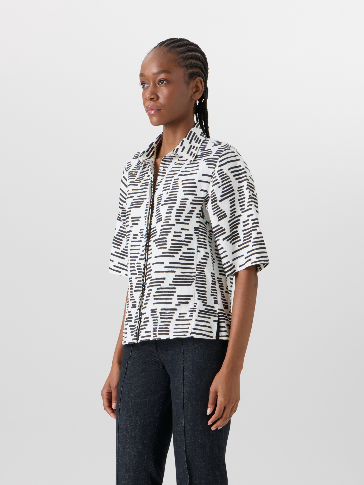 Designer Dance Movements Blouse - white 