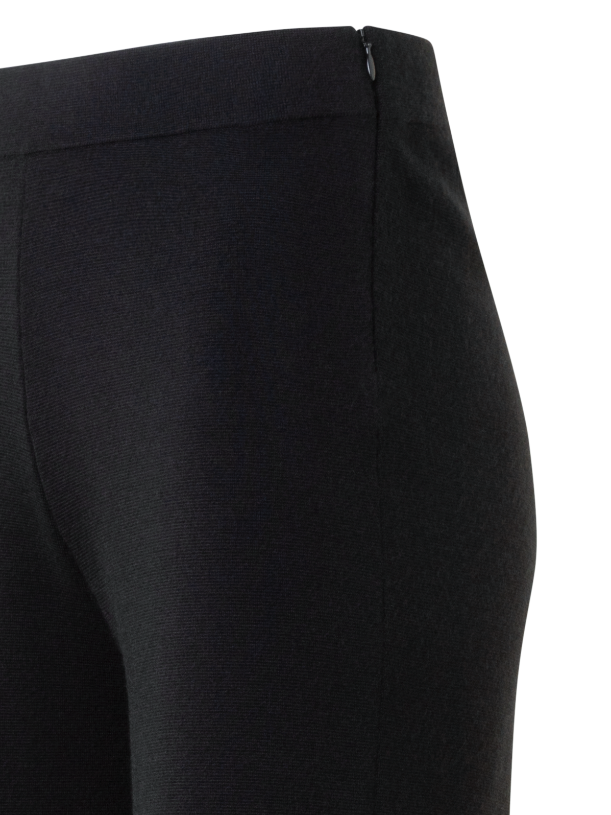 Designer Slight Flared Cashmere Silk Knit Pants - black - neutral