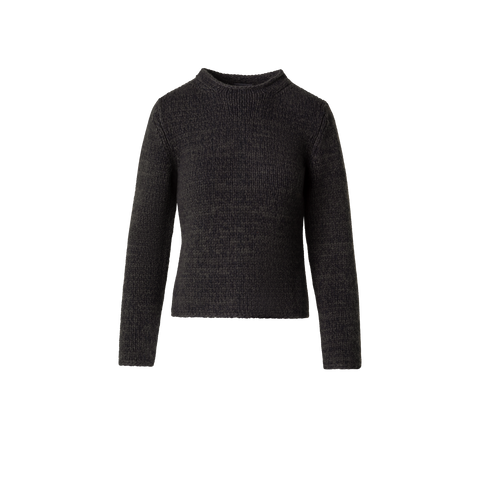 Mouliné Cashmere Wool Round Neck Sweater