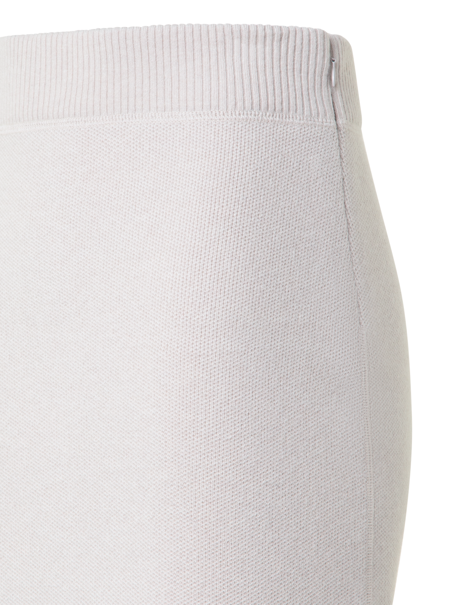 Designer Short Knit Skirt in Pure Cashmere - neutral - grey - beige