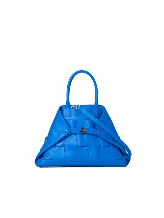 Designer Ai Small Top Handle Tote - blue