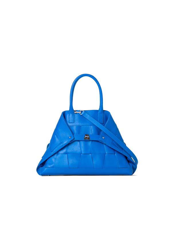 Designer Ai Small Top Handle Tote - blue
